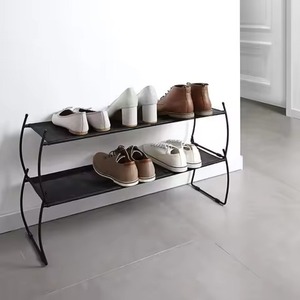 Metal Shoe Rack For Home Livingroom Hall Entry Storage Decorative Use Shoe Rack Footwear Shelve - Product Image 3