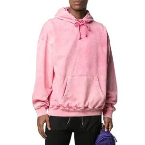 เสื้อฮู้ดดี้ปักลายพิมพ์ลายกรดฟอกสีสำหรับผู้ชาย สไตล์สตรีท ฤดูหนาว ผ้าฝ้าย 100% ระบายอากาศได้ดี รุ่น Custom Sport - Product Image 1