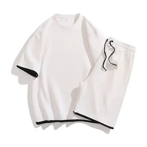 Conjunto Deportivo Masculino de Verano, 2 Piezas, Camiseta de Manga Corta y Pantalones Cortos, Conjunto Casual y Elegante - Product Image 2