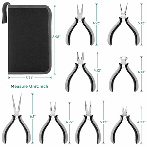 INTENSE SURGICAL INSTRUMENTS Stainless Steel 8-Piece Mini Pliers <b>Set</b> for Jewelry Making DIY <b>Beading</b> & Wire Wrapping - Product Image 4