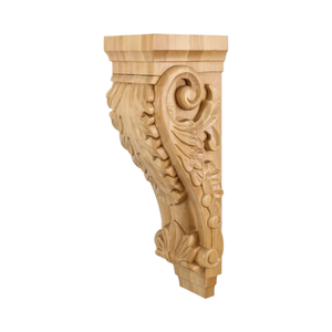 Farmhouse Style Wood Corbels Solid Wood Decorative Brackets for Cabinets Countertop <b>Shelf</b> Support <b>Rustic</b> Design Wood Corbels - Product Image 1