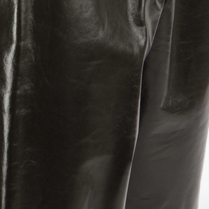 Pantalones Cortos Negros para Hombre, Recubiertos de PU, Cintura Alta, con Cierres Rojos, Cierre de Botón, Estilo Gótico, Material de Spandex y Poliéster - Product Image 5