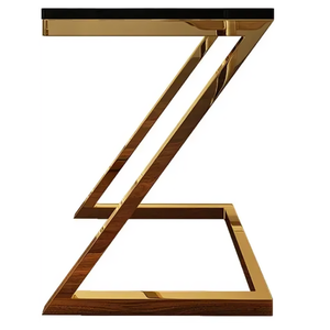 Best Quality Premium <b>Table</b> Modern Furniture black <b>Marble</b> <b>Top</b> with Z Shape Corner <b>Table</b> for Living Room, Drawing Room - Product Image 5