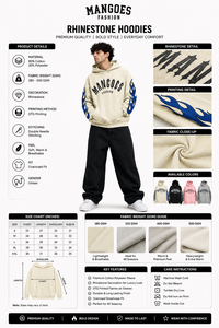 Sweat-shirt à capuche unisexe surdimensionné en molleton 450g, personnalisé, écoresponsable, imprimé sérigraphié, coupe-vent, avec poches, style streetwear, pour l'hiver - Product Image 6