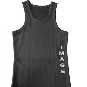 <b>Men's</b> Sleeveless O-Neck Tank Top Solid Color Breathable Cotton Casual Fitness <b>Vest</b> Light Blue <b>White</b> - Product Image 3