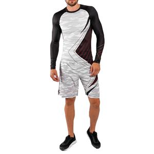 T-shirt de compression à manches longues pour homme, anti-UV, respirant, séchage rapide, impression personnalisée par transfert thermique, ajusté - Product Image 5