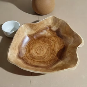 ชามไม้กระถินณรงค์ขัดเงาแบบธรรมชาติ เป็นมิตรกับสิ่งแวดล้อม สำหรับใช้ในงานปาร์ตี้ - Product Image 1