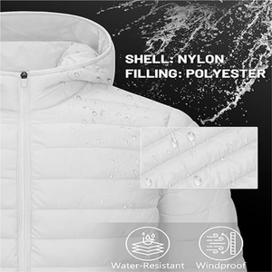 Chaqueta corta de plumón de poliéster de alta calidad al por mayor, chaqueta bomber de poliéster para hombre - Product Image 6