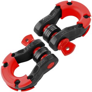 Confezione da 2 Grillocchi in Acciaio Legato con Anello a D da 3/4 pollici, Resistenza al Rottura 66139 libbre (30 tonnellate), Perni a Vite da 7/8 pollici, Isolatori, Rondelle, Resistenza al Rottura 66139 libbre (30 tonnellate) - Product Image 1
