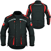 Blouson de moto personnalisé haut de gamme respirant et imperméable pour homme, grande taille, imprimé, coupe-vent avec fermeture éclair et protection rembourrée pour l'été