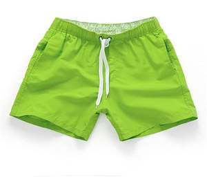 Shorts de bain décontractés pour hommes, personnalisables avec logo, 16 couleurs unies bleues, séchage rapide, imperméables, écologiques, coupe slim, pour activités de plein air - Product Image 5