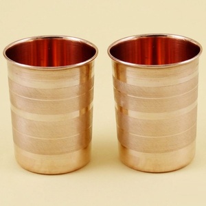 Best Selling 100% Pure Copper Tumbler <b>Set</b> Handcrafted Ayurvedic Drinking Water Glass For Health Benefits Eco-Friendly - Product Image 5