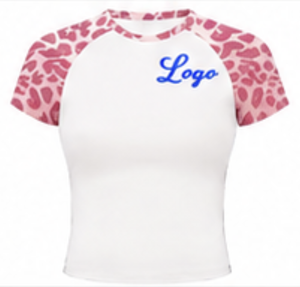 Ensemble de t-shirt et short raglan personnalisé pour femmes |   Ensemble sportif deux pièces |   Vêtements en tricot respirant en spandex/coton |   Solide |   Été - Product Image 4