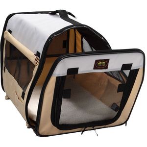 Lightweight Easy <b>Folding</b> Zippered Pet <b>Crate</b> Convenient Travel-Friendly Pet Cage & House - Product Image 5
