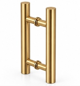 Poignées de tirage en métal durable en forme de H pour serrures de porte, design moderne personnalisable, finition de surface lisse, commande tactile ambidextre - Product Image 5