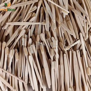 Cepillo de dientes de bambú 100% Natural y biodegradable, cerdas suaves ecológicas, venta al por mayor, desechable para Hotel/uso doméstico orgánico - Product Image 6