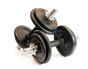 Mancuernas Ajustables con Revestimiento de Goma, Juego de Pesas de Hierro Fundido, Equipo de Fitness Unisex, Diseño Duradero, Uso para Ejercicios Completos - Product Image 1