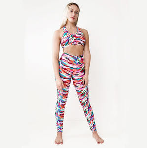 Novedad 2026: Conjuntos de Yoga Personalizados para Mujer, Tallas Grandes, Transpirables, Cintura Elástica, Leggings Largos de Cintura Alta y Sujetador Deportivo Frontal - Product Image 1