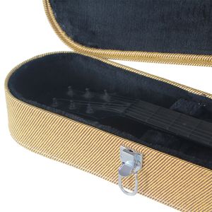 Custodia rigida per chitarra elettrica 27413300 stile GLP con superficie gialla a bolle, borse e protezioni per strumenti musicali - Product Image 3