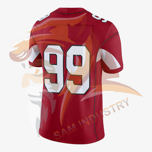 Maillot de football américain respirant à manches courtes, design personnalisé, nouveau style, vente en gros - Product Image 2