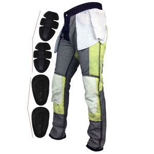 Ventilated Slim Fit <b>Biker</b> Motorcycle Trousers Aramid Reinforcements Knee and Hip <b>Men's</b> Stretch <b>Jeans</b> Trousers Denim Blue - Product Image 4