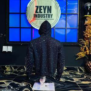 Sudaderas con Pedrería en Toda la Superficie para Hombre y Mujer, con Impresión DTF, Talla Personalizada, Sudaderas con Cremallera - Product Image 6