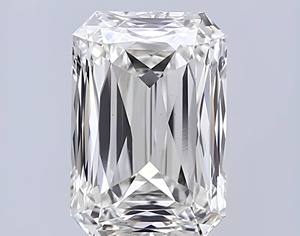 Diamante Suelto Cultivado en Laboratorio, Corte Radiante, 10x8mm, 3.79ct, VVS-SI, Serie RCK Global Ice-Block, Solitario Rectangular Grande - Product Image 2