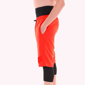 Shorts Awrah en coton 100% avec logo personnalisé, couleur blanche unie, respirant, pour la plage, fabrication pakistanaise, design personnalisé - Product Image 2