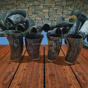 Natural Ox Horn Viking Mug Handcrafted Polished Medieval Style Beer Cup Eco-Friendly And Durable At <b>Cheap</b> Price - Product Image 4