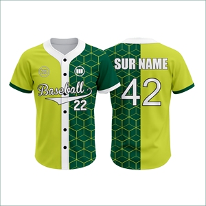 ชุดเบสบอลสั่งทำพิเศษลดราคาพิเศษ รับสั่งจำนวนมากและจำนวนน้อย ขั้นต่ำในการสั่งซื้อน้อย แห้งเร็ว ระบายอากาศได้ดี ชุดทีม รับผลิตแบบ OEM - Product Image 1