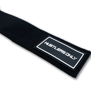 Sangles de cheville en néoprène rembourrées pour haltérophilie, avec anneaux en D réglables, fixation par câble, fermeture Velcro, en forme de U - Product Image 3