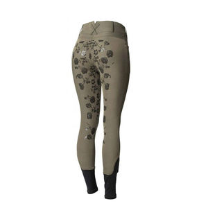 Leggings de equitación de silicona con estampado completo, cintura alta, bolsillos móviles, elásticos en cuatro direcciones, de secado rápido - Product Image 3