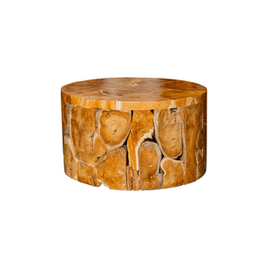 Mesa de Centro ARTERRA de Lujo, Estilo Rústico, con Base de Raíz de Teca, Exhibe una Exquisita Artesanía en Madera que Resalta la Textura Natural del Madera - Product Image 2