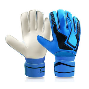 Guantes de Portero de Fútbol de Látex con Logotipo Personalizado, Cierre de Gancho y Bucle, Agarre Fuerte, Antideslizantes, de Secado Rápido, Unisex, para Entrenamiento de Fútbol - Product Image 1