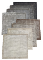 Tapis en laine/soie de qualité supérieure, tissé à la main |   Tapis extra épais antidérapant lavable à motif géométrique style Kilim |   Décoration élégante