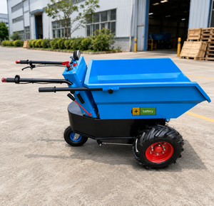 รถดัมพ์ไฟฟ้า Tayo TMD300 สีน้ำเงิน ขนาดเล็ก 3 ล้อ ถาดโลหะ ยางลม ทนทาน ใช้พลังงานแบตเตอรี่ ปลอดมลพิษ - Product Image 1