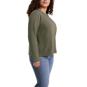 เสื้อยืดโอเวอร์ไซส์ผู้หญิง ผ้าฝ้าย 100% สกรีนโลโก้ตามสั่ง คอกลม ดีไซน์เรียบง่าย พร้อมโลโก้ส่วนตัว จากบังกลาเทศ - Product Image 3