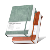 Cuaderno de Cuero PU A5, Tapa Dura, Diario de Escritura Grueso, Agenda de Trabajo con Cierre Elástico, Cuaderno de Oficina