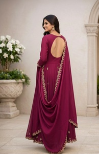 Most Selling Fancy Pink Soft Silk <b>Kurtis</b> for Office and Regular Wear at Wholesale Price Casual Dresses Kurti - Product Image 5