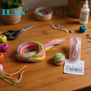 Corda in plastica intrecciata Ilan 1,8 mm x 1 m multicolore per lavori artigianali e progetti fai da te - Product Image 3