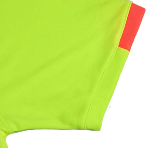 Ensemble de maillots de football personnalisés pour hommes, imprimé géométrique vert néon, manches courtes, tissu respirant, coupe athlétique, tenue d'été pour équipe - Product Image 2