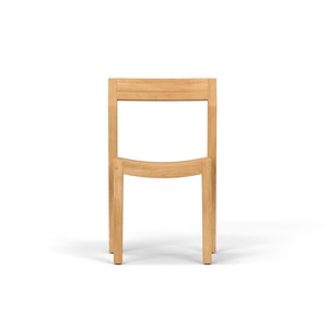 เก้าอี้ทานอาหารไม้สักแท้ เก้าอี้สนามกลางแจ้ง เก้าอี้ไม้ข้างแบบโมเดิร์น - Product Image 3