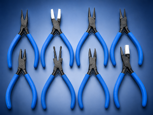 8 Piece Jewelry <b>Engraving</b> Pliers Set Black Finish Precision Jewelry Making Repair Wire Wrapping Craft <b>Tool</b> Kit OEM Custom - Product Image 1