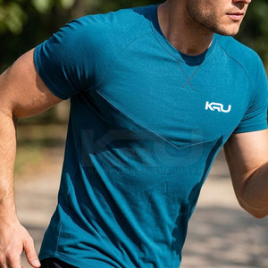 T-shirt de course léger et ajusté en maille respirante à séchage rapide pour homme – Idéal pour l'entraînement sportif et les activités quotidiennes de fitness - Product Image 5