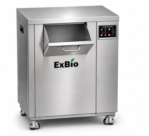 Exbio EX-30F Elegante Digestor de Residuos Alimenticios de Acero Inoxidable con Capacidad de 30 kg, Motor de 330 W, 2 Años de Garantía, Comercial para Restaurantes - Product Image 1