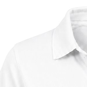 Polo brodé blanc Jack & Jill pour femme, manches courtes, col boutonné, léger, décontracté, pour équipe - Product Image 5