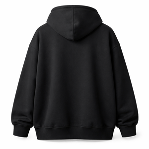 Proveedor de Sudaderas Extra Grandes Negras Personalizadas al por Mayor, 100% Algodón - Servicios OEM Disponibles - Product Image 2
