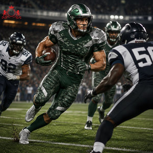 Uniforme de football vert pour hommes, impression par sublimation, polyester respirant, uniformes d'équipe pour adultes - Product Image 5