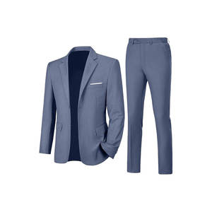 Traje de Boda de Tela de Ganchillo con Cuello Mandarín y Pliegues Delanteros, Blazer Cruzado y Chaleco Personalizado para Hombre y Mujer - Product Image 6