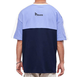 เสื้อยืดผู้ชายไซส์ใหญ่คุณภาพสูง ขายส่ง ผลิตตามสั่ง ผ้าคอตตอน 100% เนื้อผ้าวอร์สเตด เป็นมิตรกับสิ่งแวดล้อม ระบายอากาศได้ดี สวมใส่สบาย น้ำหนัก 220 กรัม ขนาดสั่งทำได้ - Product Image 3